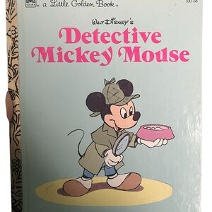 Walt Disney’s Detective Mickey Mouse a little golden Book